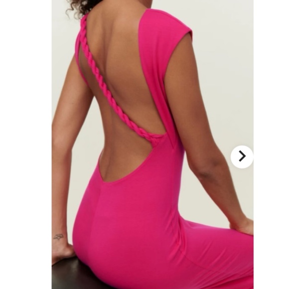 NWT Reformation Nili Knit Backless Dress M - Picture 3 of 9